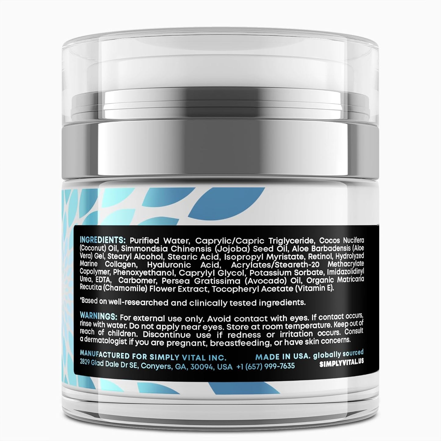 SimplyVital Collagen, Retinol & Hyaluronic Acid Cream