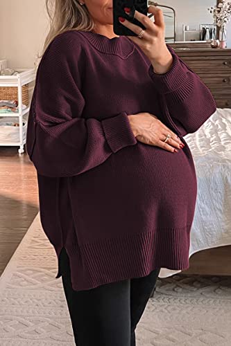 LILLUSORY Women's Oversized Batwing 2024 Sweaters