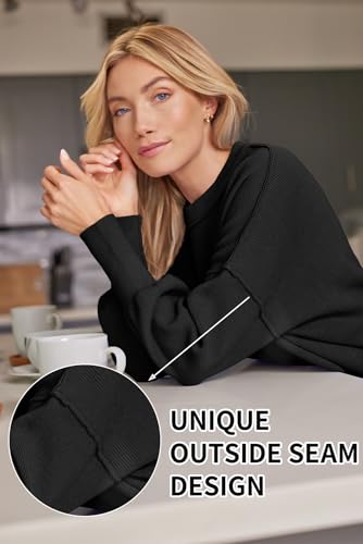 LILLUSORY Women's Oversized Batwing 2024 Sweaters