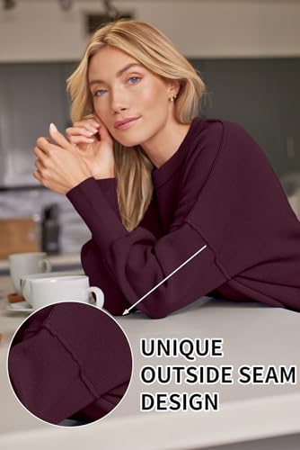 LILLUSORY Women's Oversized Batwing 2024 Sweaters