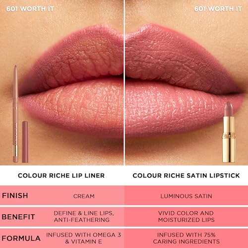 L’Oréal Paris Colour Riche Original Creamy, Hydrating Satin Lipstick