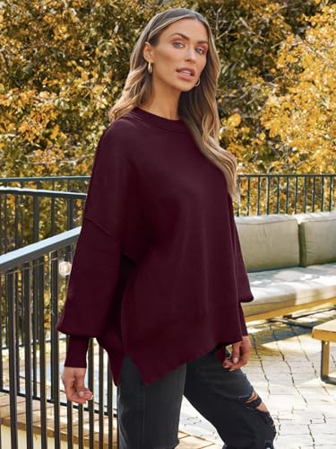 LILLUSORY Women's Oversized Batwing 2024 Sweaters