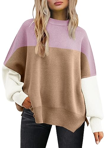 LILLUSORY Women's Oversized Batwing 2024 Sweaters