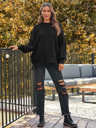 LILLUSORY Women's Oversized Batwing 2024 Sweaters
