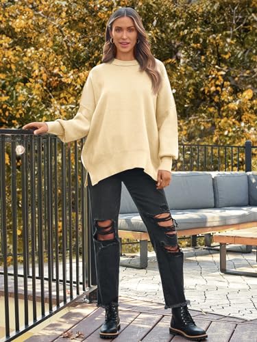 LILLUSORY Women's Oversized Batwing 2024 Sweaters
