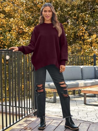 LILLUSORY Women's Oversized Batwing 2024 Sweaters