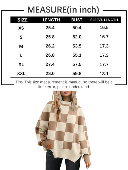 LILLUSORY Women's Oversized Batwing 2024 Sweaters
