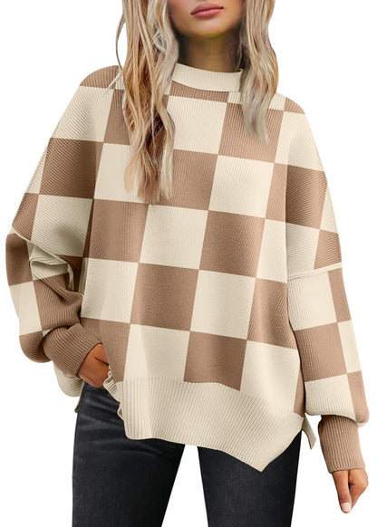 LILLUSORY Women's Oversized Batwing 2024 Sweaters