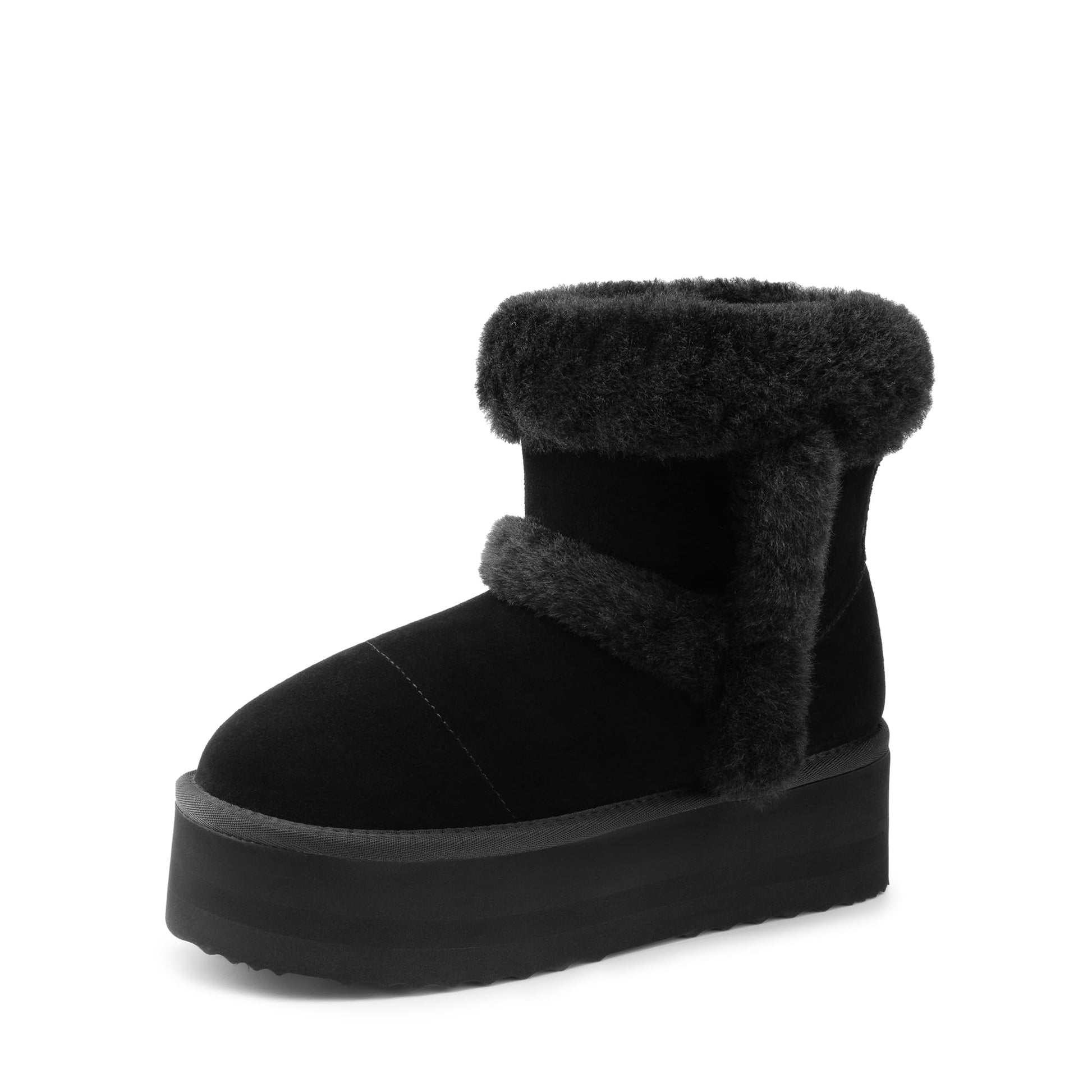 Memory Foam Comfort Laarzen DREAM PAIRS Sneeuwlaarzen Voor Vrouwen – Echt Suède Lederen – Anti-Slip Winterlaarzen Met Memory Foam – Warm Gevoerd – FuzzyClassicⅡ Model Dames Winterboots Memory Foam Comfort Laarzen DREAM PAIRS Sneeuwlaarzen Voor Vrouwen – Echt Suède Lederen – Anti-Slip Winterlaarzen Met Memory Foam – Warm Gevoerd – FuzzyClassicⅡ Model Dames Winterboots
