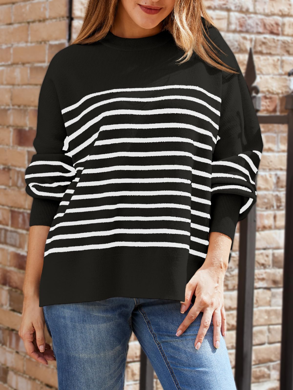 LILLUSORY Women's Oversized Batwing 2024 Sweaters
