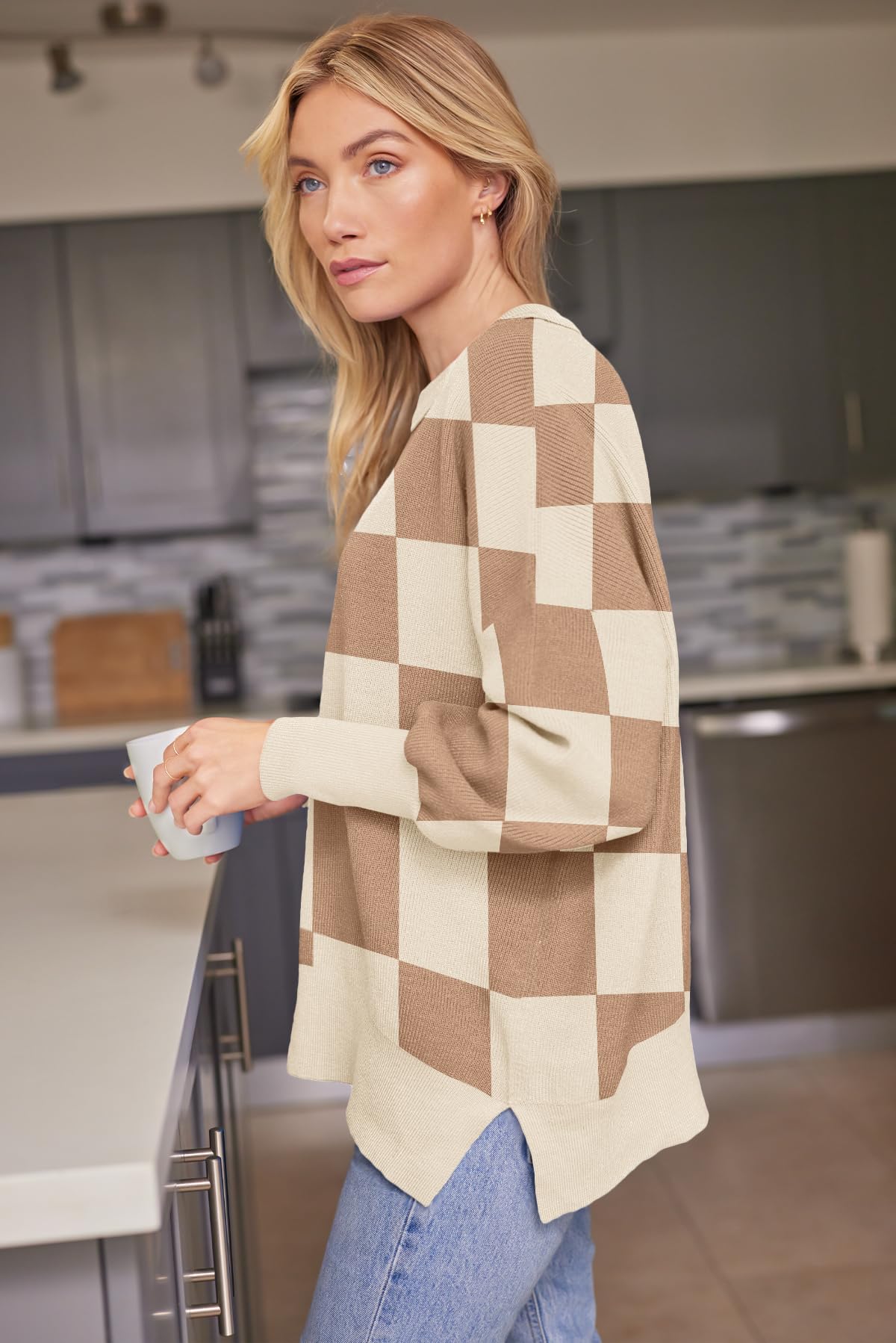 LILLUSORY Women's Oversized Batwing 2024 Sweaters