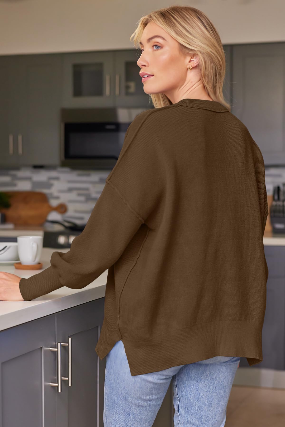 LILLUSORY Women's Oversized Batwing 2024 Sweaters