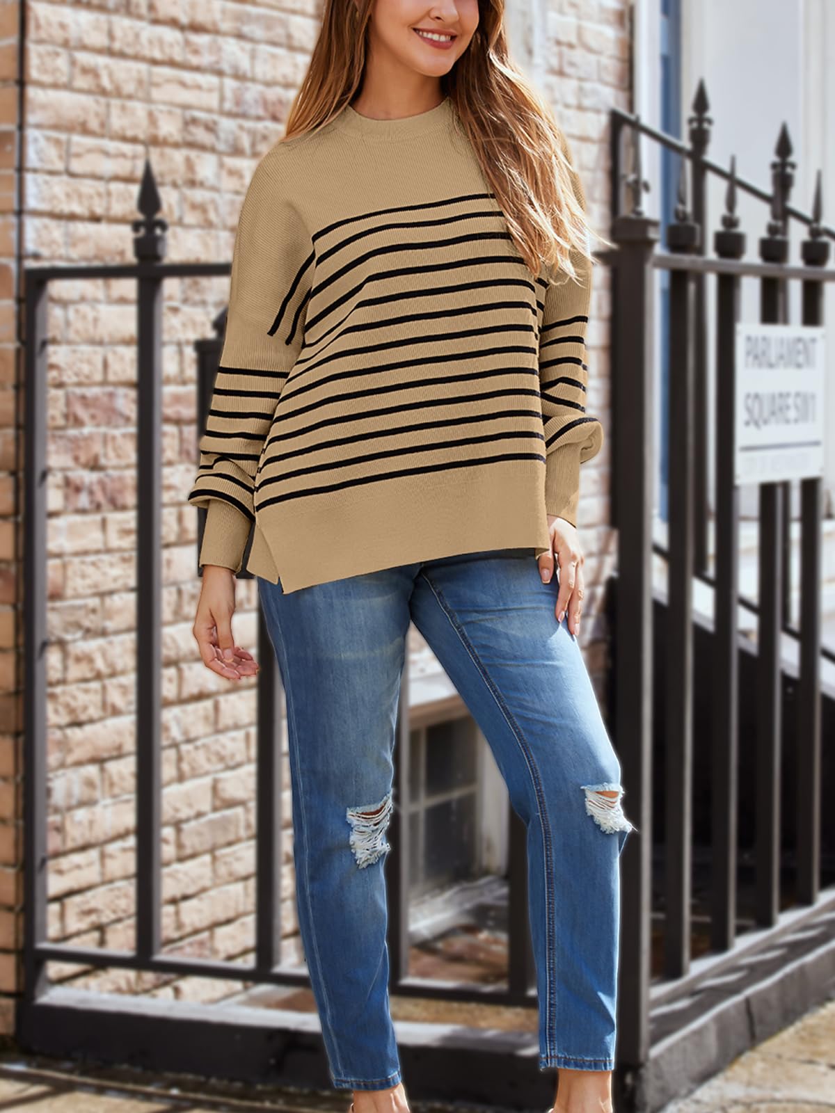 LILLUSORY Women's Oversized Batwing 2024 Sweaters