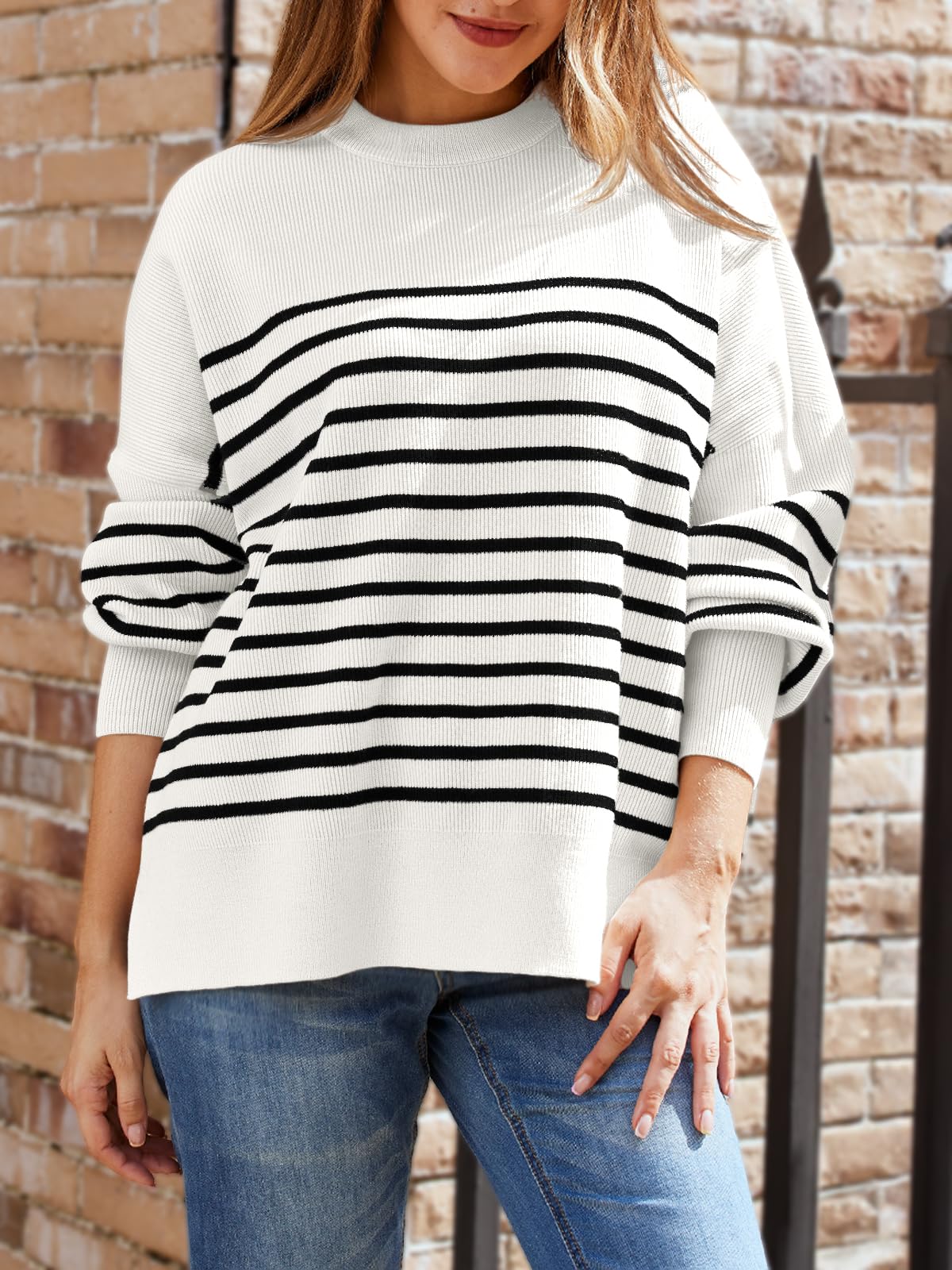 LILLUSORY Women's Oversized Batwing 2024 Sweaters