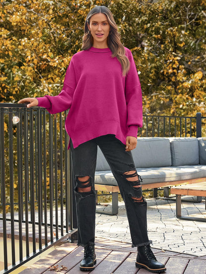 LILLUSORY Women's Oversized Batwing 2024 Sweaters