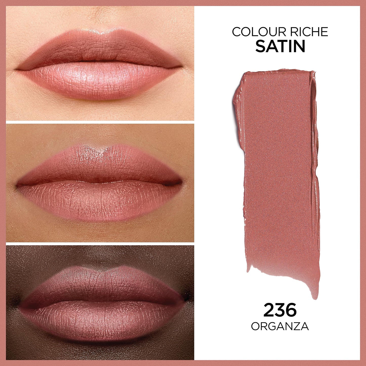 L’Oréal Paris Colour Riche Original Creamy, Hydrating Satin Lipstick