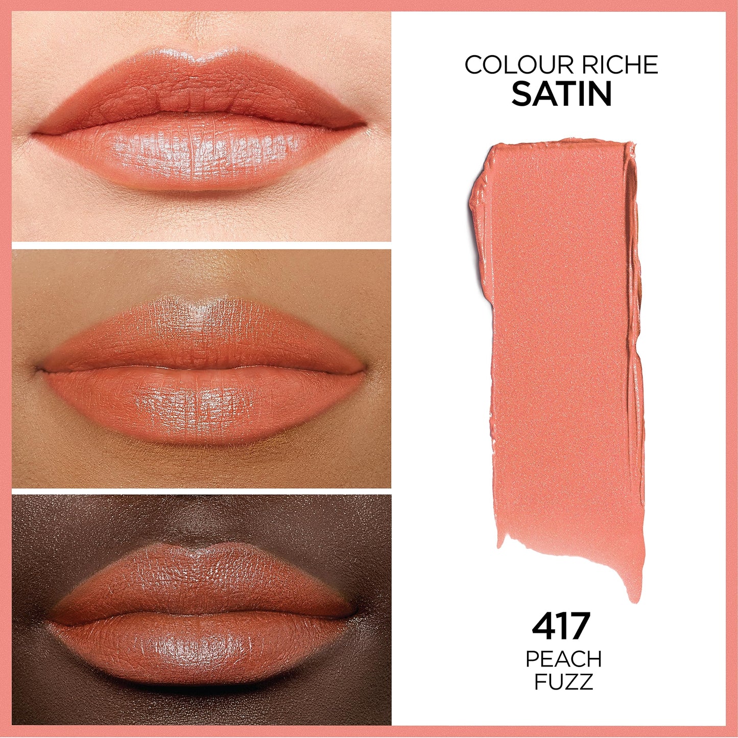 L’Oréal Paris Colour Riche Original Creamy, Hydrating Satin Lipstick
