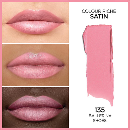 L’Oréal Paris Colour Riche Original Creamy, Hydrating Satin Lipstick