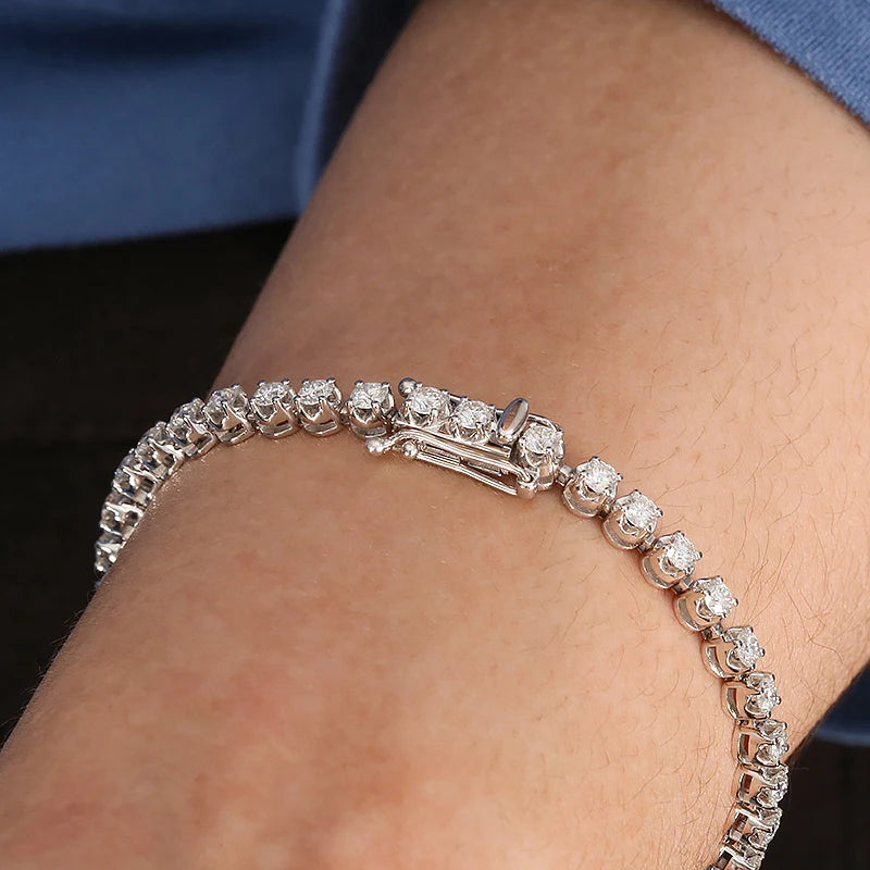 REAL GOLD MOISSANITE DIAMOND WOMEN BRACELETS
