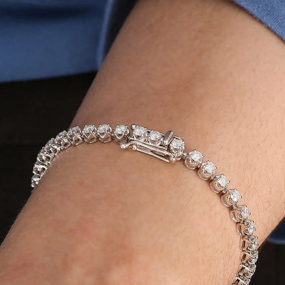 REAL GOLD MOISSANITE DIAMOND WOMEN BRACELETS