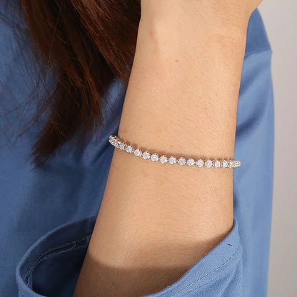 REAL GOLD MOISSANITE DIAMOND WOMEN BRACELETS