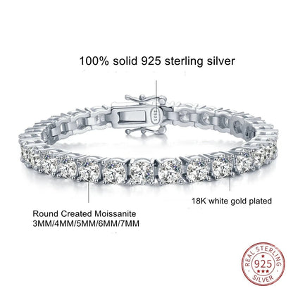 MOISSANITE DIAMOND TENNIS BRACELET FOR WOMEN