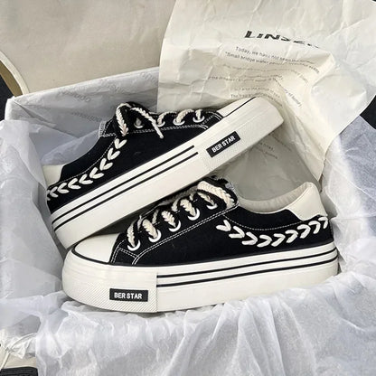 HIGH CANVA WOMEN SHOES
