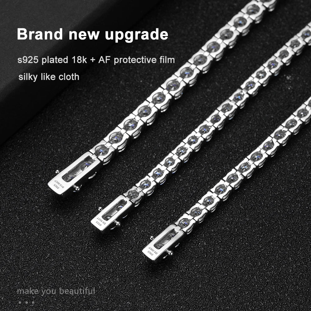 MOISSANITE DIAMOND TENNIS BRACELET FOR WOMEN