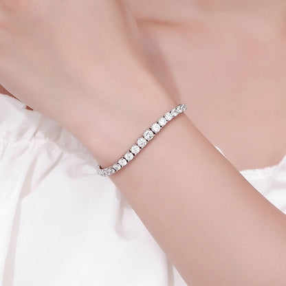MOISSANITE DIAMOND TENNIS BRACELET FOR WOMEN