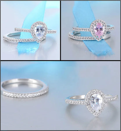 PARIS RING STERLING SILVER 925 WOMEN SET