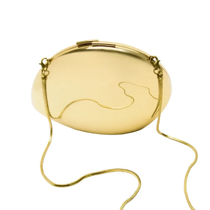 WOMEN METALIC SILVER SHELL BAG