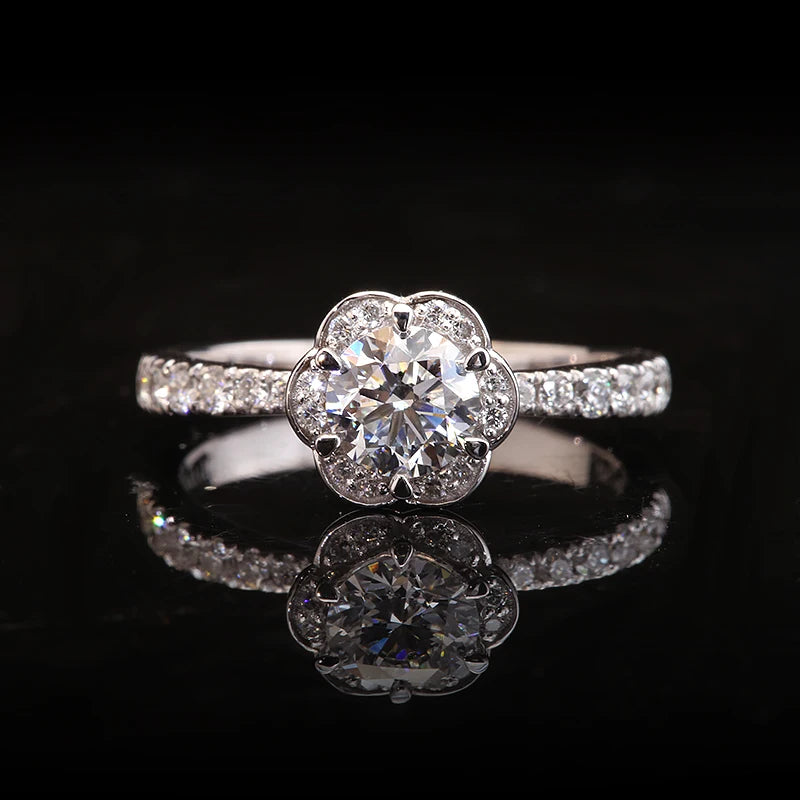 REAL GOLD LAB GROWN DIAMOND ENGEGMENT RING