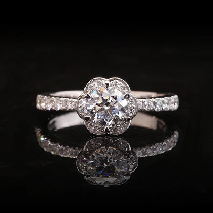 REAL GOLD LAB GROWN DIAMOND ENGEGMENT RING