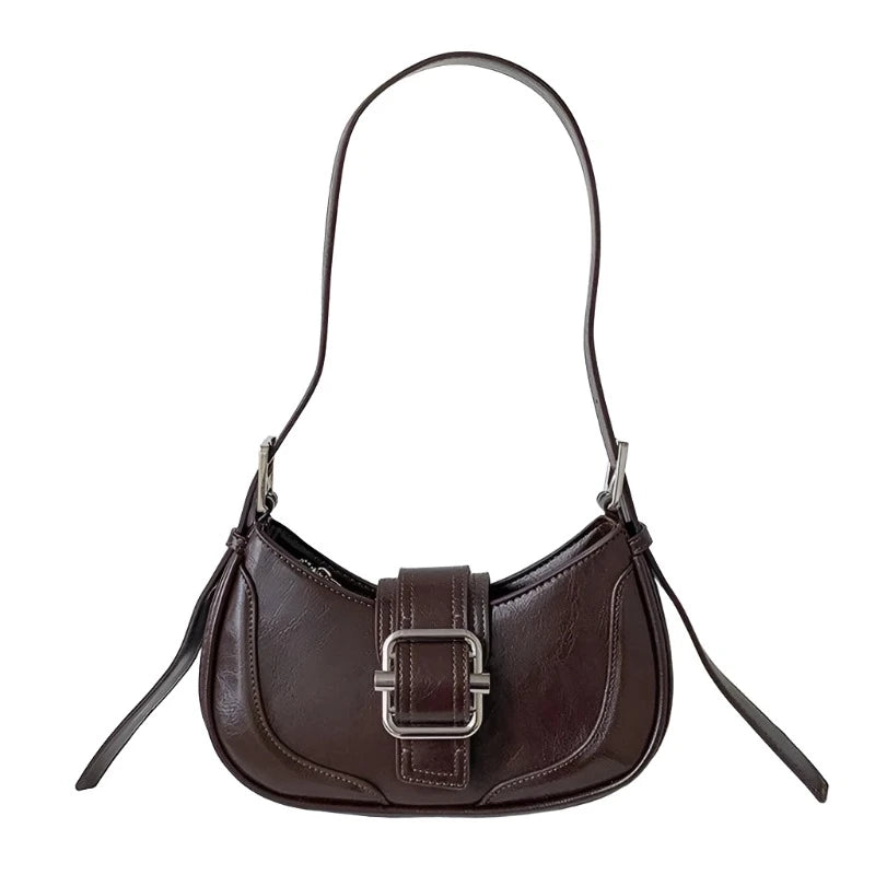 BUCKLE DETAIL SHOULDER BAG