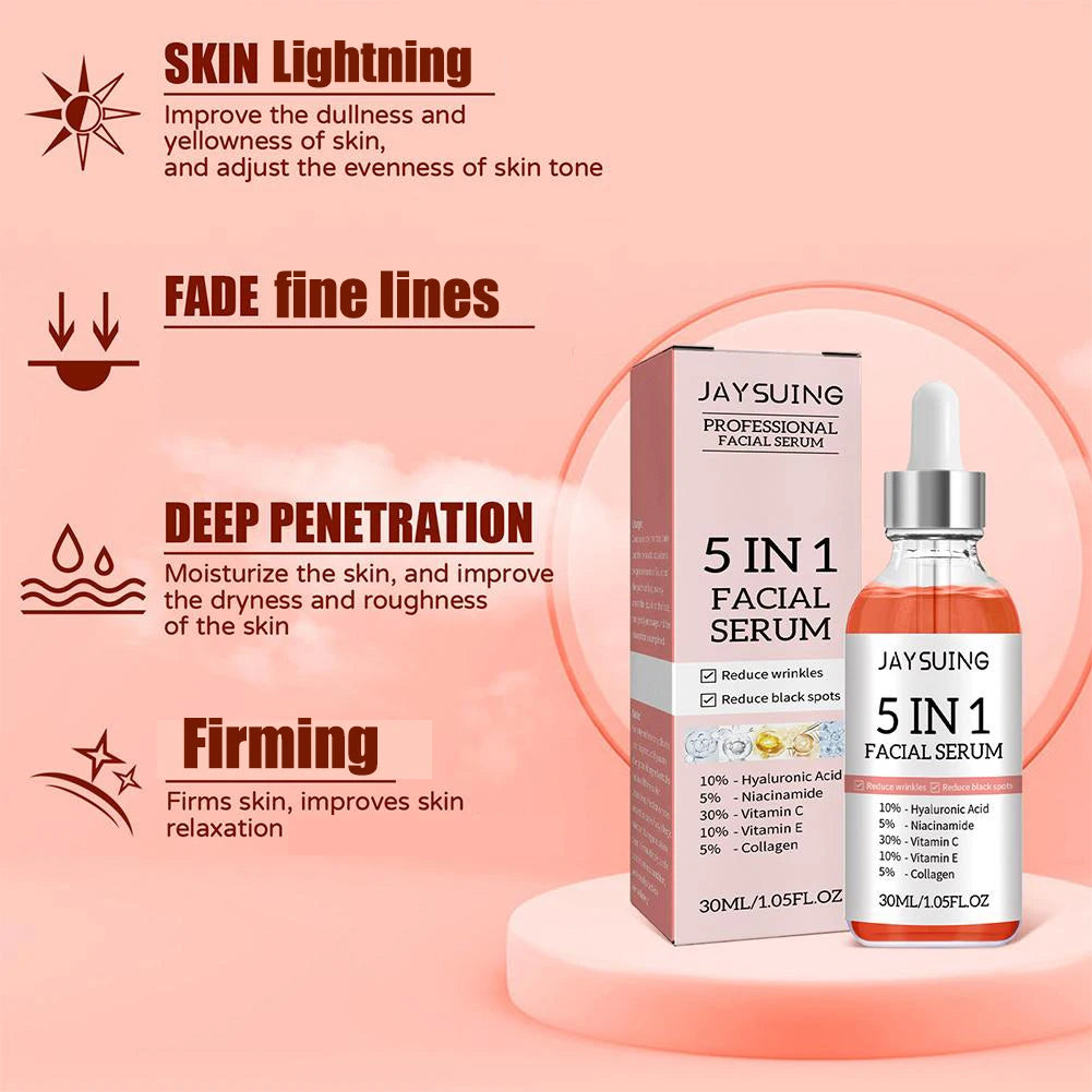 JAYSUING 5 IN 1 FADE FINE LINES FIRMING FACE SERUM