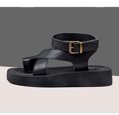 MICKEY TOELOOP CHUNKY FLATFORM WEDGE SANDALS
