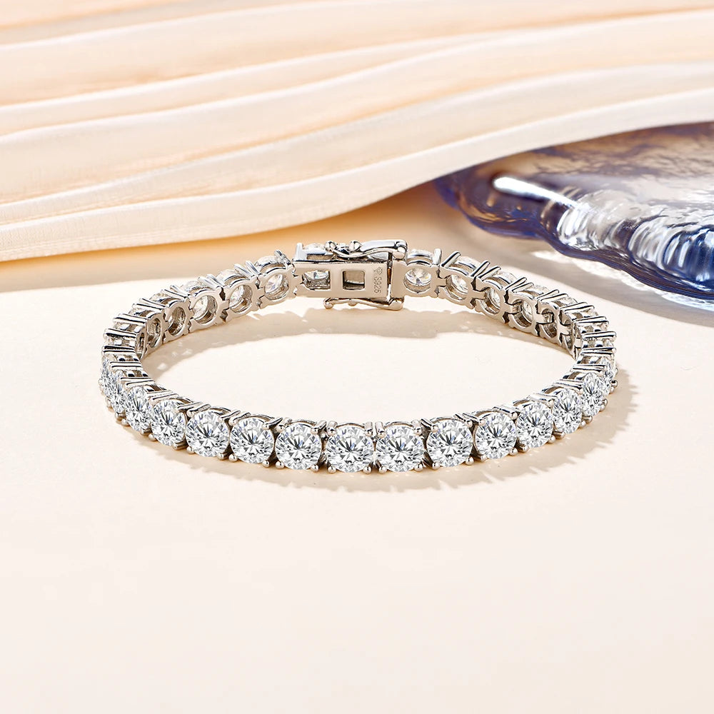 MOISSANITE DIAMOND TENNIS BRACELET