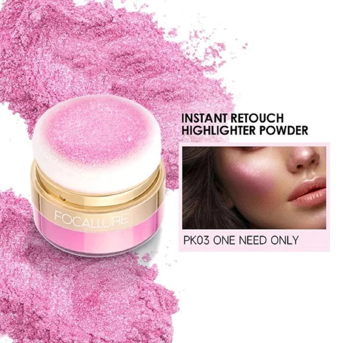 FOCALLURE GLITTER BRONZERS HIGHLIGHTER