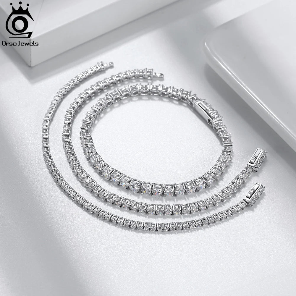 ORSA TENNIS 925 STERLING SILVER BRACELET