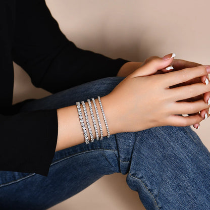 MOISSANITE DIAMOND TENNIS BRACELET