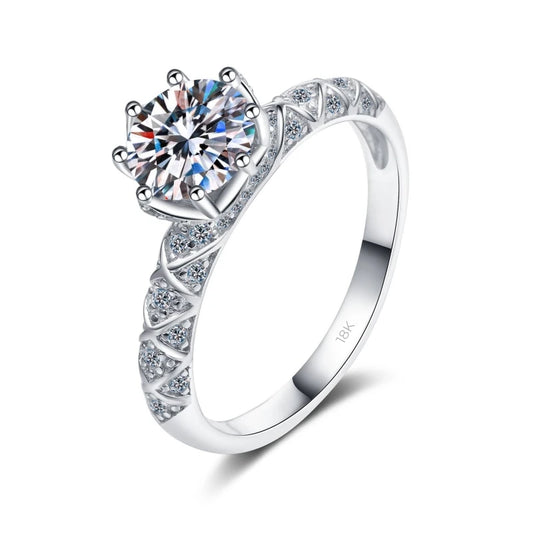 MOISSANITE DIAMOND WOMEN ENGAGEMENT RING