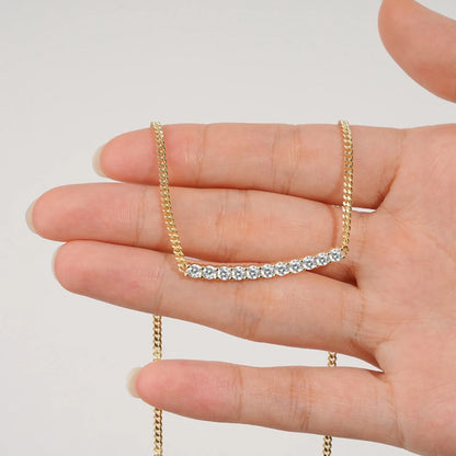 MOISSANITE DIAMOND NECKLACE