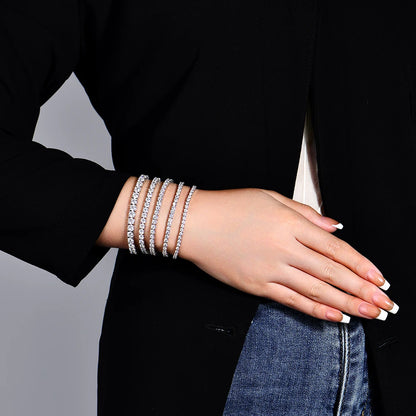 MOISSANITE DIAMOND TENNIS BRACELET