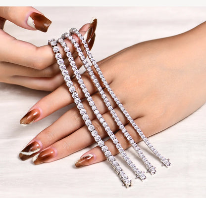 MOISSANITE DIAMOND TENNIS BRACELET