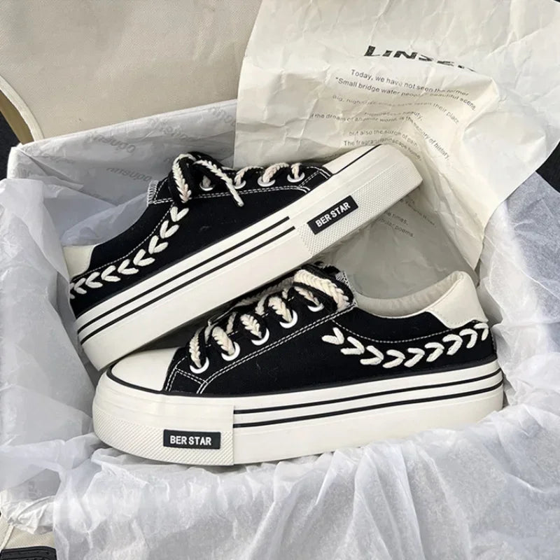 HIGH CANVA WOMEN SHOES