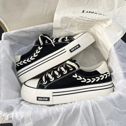 HIGH CANVA WOMEN SHOES