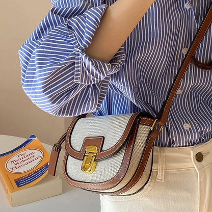 METAL DECOR SADDLE BAG