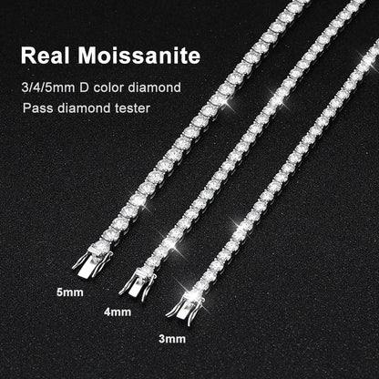 MOISSANITE DIAMOND TENNIS BRACELET FOR WOMEN