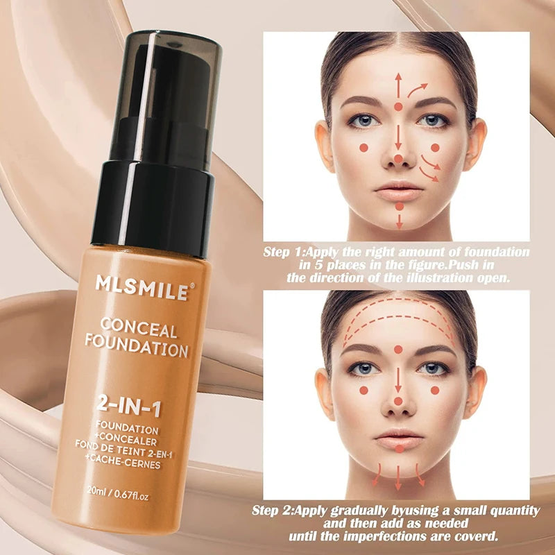 MLSMILE 2-EN-1 CONCEAL+FONDATION